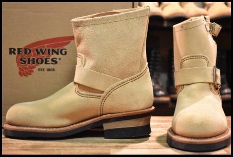 【5D 箱付 未使用 11年】レッドウィング 2965 ショートエンジニア スエード ホーソーンアビレーンラフアウト ブーツ redwing HOPESMORE