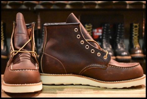 【9.5D 箱付 未使用 22年】レッドウィング 8138 アイリッシュセッター 茶 ブライアーオイルスリック モックトゥ ブーツ redwing HOPESMORE