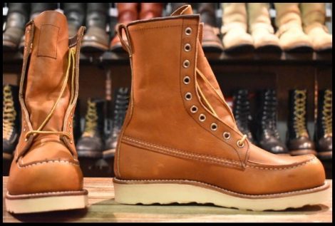 【7.5D 箱付 未使用 18年】レッドウィング 877 ロング アイリッシュセッター オロレガシー モックトゥ 編み上げ ブーツ redwing HOPESMORE