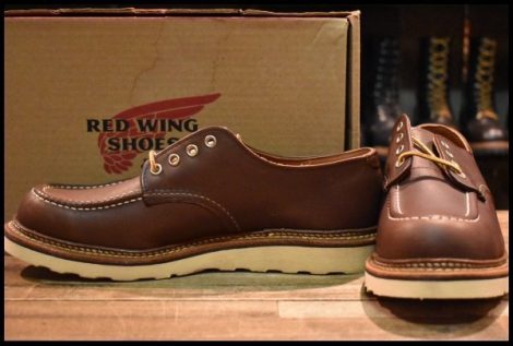 【9.5D 箱付 未使用 15年】レッドウィング 8109 オックスフォード マホガニーオロイジナル モックトゥ 短靴 ブーツ redwing HOPESMORE