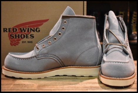 【7.5D 箱付 未使用 24年】レッドウィング 8800 アイリッシュセッター ダスティブルー ラフアウト ブルー ブーツ redwing HOPESMORE