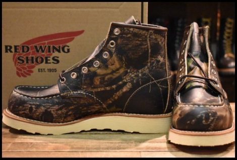 【6E 箱付 未使用 16年】レッドウィング 8884 アイリッシュセッター カモフラ 迷彩 リアルツリー モックトゥ ブーツ redwing HOPESMORE