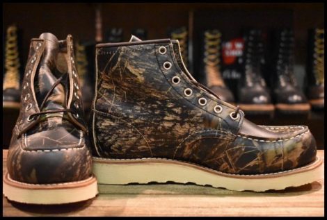 【6E 箱付 未使用 16年】レッドウィング 8884 アイリッシュセッター カモフラ 迷彩 リアルツリー モックトゥ ブーツ redwing HOPESMORE