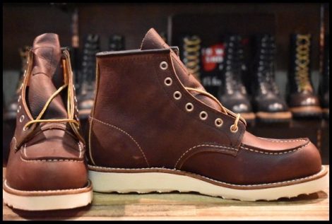 【9D 箱付 未使用 22年】レッドウィング 8138 アイリッシュセッター 茶 ブライアーオイルスリック モックトゥ ブーツ redwing HOPESMORE