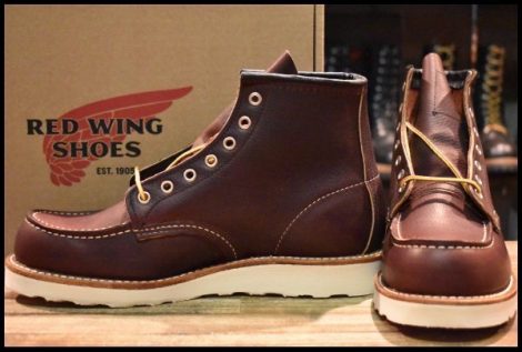 【8.5D 箱付 未使用 23年】レッドウィング 8138 アイリッシュセッター 茶 ブライアーオイルスリック モックトゥ ブーツ redwing HOPESMORE