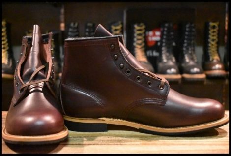 【10D 箱付 未使用 24年】レッドウィング 9419 ベックマン ブラックチェリー エクスカリバー プレーントゥ ブーツ redwing HOPESMORE