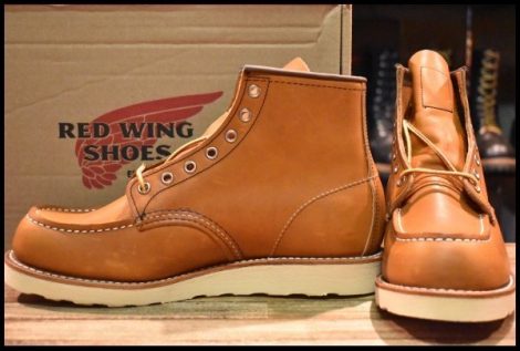 【9D 箱付 未使用 19年】レッドウィング 875 アイリッシュセッター 茶 オロレガシー モックトゥ レースアップ ブーツ redwing HOPESMORE