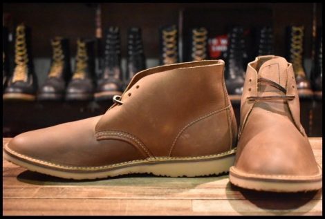 【10D 未使用 17年】レッドウィング 4546 ウィークエンダーオックスフォード ベージュ ブラウン チャッカ ブーツ redwing 3604 HOPESMORE