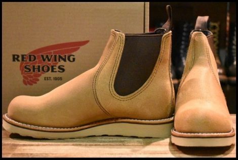 【7.5D 箱付 未使用 24年】レッドウィング 3192 クラシック チェルシー サイドゴア ミュールスキナー ラフアウト ブーツ redwing HOPESMORE