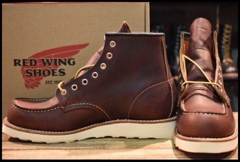 【9D 箱付 未使用 22年】レッドウィング 8138 アイリッシュセッター 茶 ブライアーオイルスリック モックトゥ ブーツ redwing HOPESMORE