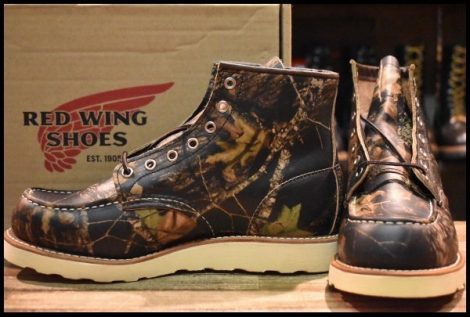 【8E 箱付 未使用 16年】レッドウィング 8884 アイリッシュセッター カモフラ 迷彩 リアルツリー モックトゥ ブーツ redwing HOPESMORE