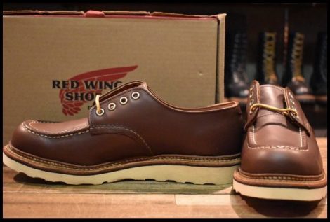【9.5D 箱付 未使用 15年】レッドウィング 8109 オックスフォード マホガニーオロイジナル モックトゥ 編み上げ 短靴 redwing HOPESMORE