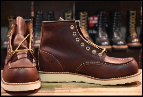 【8D 箱付 未使用 22年】レッドウィング 8138 アイリッシュセッター 茶 ブライアーオイルスリック モックトゥ ブーツ redwing HOPESMORE
