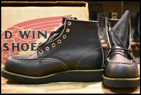 【8D 箱付 DEAD 羽タグ 99年】レッドウイング 8137 アイリッシュセッター 黒 ブラッククローム モックトゥ ブーツ redwing HOPESMORE