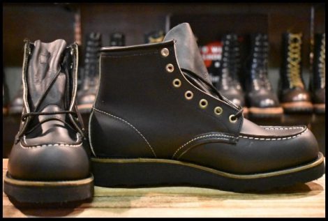 【8D 箱付 DEAD 羽タグ 99年】レッドウイング 8137 アイリッシュセッター 黒 ブラッククローム モックトゥ ブーツ redwing HOPESMORE
