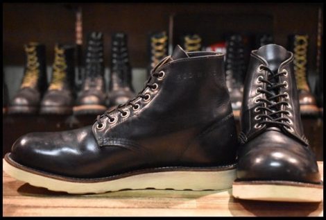 【7.5D 良品 17年】レッドウィング 9870 アイリッシュセッター ブラック クローンダイク プレーントゥ 黒 ブーツ redwing HOPESMORE