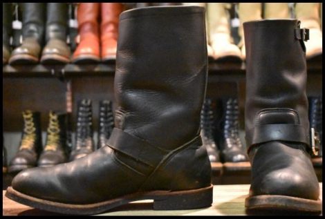 【9.5D 良品 14年】レッドウィング 2990 エンジニア 黒 ブラック ハーネスレザー スチール無し ブーツ 2966 2268 redwing HOPESMORE