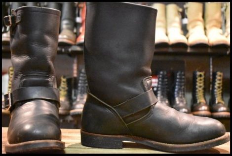 【9.5D 良品 14年】レッドウィング 2990 エンジニア 黒 ブラック ハーネスレザー スチール無し ブーツ 2966 2268 redwing HOPESMORE