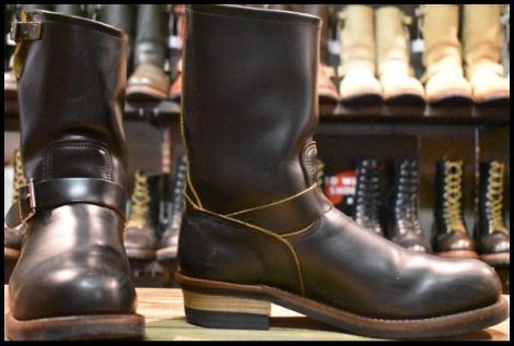 【10D 良品 15年】レッドウィング 9268 エンジニア 黒 ブラック クローンダイク スチールトゥ ブーツ redwing HOPESMORE