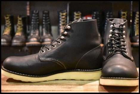【8D 良品 13年】レッドウィング 9070 アイリッシュセッター 黒 ブラック オイルドレザー プレーントゥ 8165 ブーツ redwing HOPESMORE