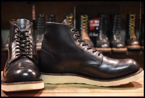 【7.5D 良品 17年】レッドウィング 9870 アイリッシュセッター ブラック クローンダイク プレーントゥ 黒 ブーツ redwing HOPESMORE