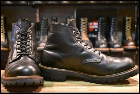 【8.5E 良品 羽タグ 01年】レッドウィング 8172 アイリッシュセッター ビブラム 黒 ブラッククローム 編み上げ ブーツ redwing HOPESMORE