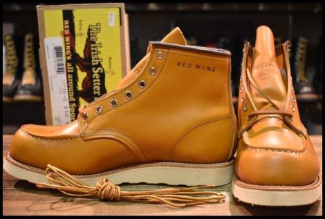 【9.5EE 箱付 未使用 22年】レッドウィング 9875 アイリッシュセッター ゴールドラセット モックトゥ ブーツ redwing HOPESMORE