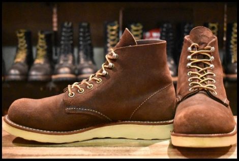 【7.5D 良品 11年】レッドウィング 8164 スエード アイリッシュセッター 茶 ジャワ ミュールスキナー 編み上げ ブーツ redwing HOPESMORE