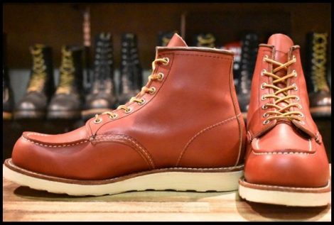 【8E 美品 犬タグ復刻 23年】レッドウィング 8875 アイリッシュセッター 赤茶 オロラセット モックトゥ 編み上げ ブーツ redwing HOPESMORE