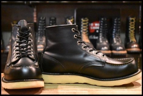 【8.5E 良品 08年】レッドウィング 8179 アイリッシュセッター 黒 ブラッククローム モックトゥ レースアップ ブーツ redwing HOPESMORE