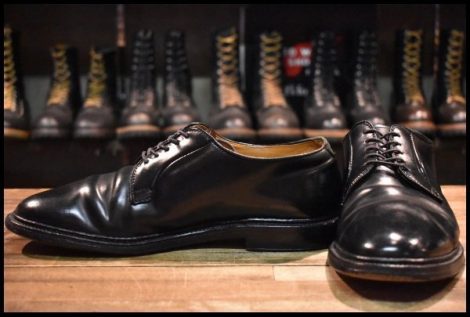【9D 良品】ALDEN オールデン 9901 プレーントゥ オックスフォード ブラック 黒 コードバン シューズ 短靴 ブーツ HOPESMORE