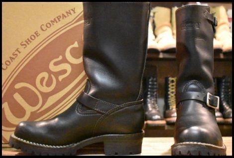 【9D 箱付 美品 10年】WESCO ウエスコ ボス 11インチハイト ブラック 黒 ビブラム100シングル エンジニア ブーツ BOSS HOPESMORE