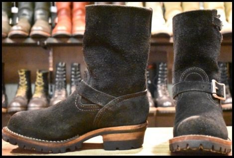 【8D 良品 10年】WESCO ウエスコ カスタムボス ブラックラフアウト 黒 9インチハイト ビブラム100シングル ブーツ BOSS HOPESMORE