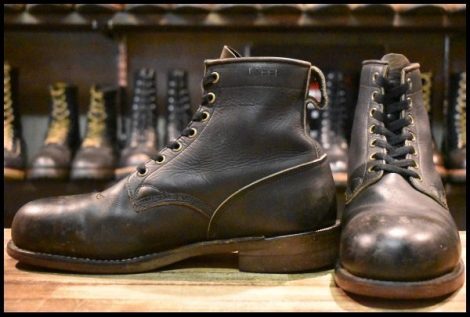 【10EEE 良品】DAYTON デイトン 680 編み上げ スチールトゥ ビンテージ ワークブーツ カナダ ブーツ （ペコス エンジニア) HOPESMORE