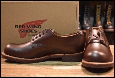 【8D 箱付 未使用 18年】レッドウィング 8049 フォアマン オックスフォード 茶 チョコレート クローム 8050 ブーツ redwing HOPESMORE