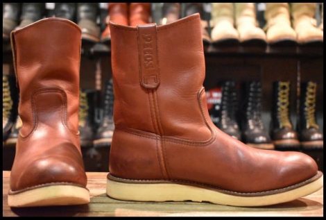 【9E 箱付 良品 08年】レッドウィング 8866 ペコス 赤茶 オロラセット クッションソール ブーツ redwing pecos HOPESMORE