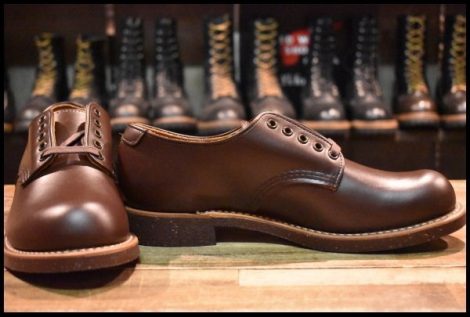 【8D 箱付 未使用 18年】レッドウィング 8049 フォアマン オックスフォード 茶 チョコレート クローム 8050 ブーツ redwing HOPESMORE