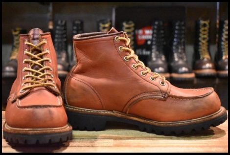 【7.5E 良品 羽タグ】レッドウィング 8175 ビブラム アイリッシュセッター 赤茶 モックトゥ 編み上げ ブーツ redwing HOPESMORE