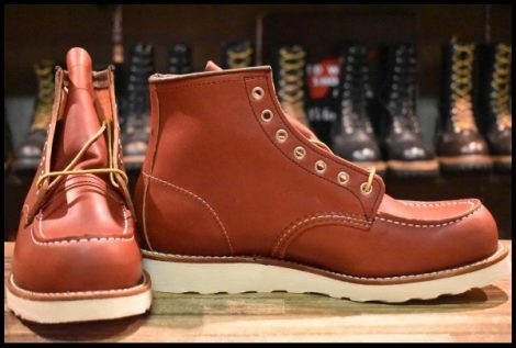 【9E 箱付 未使用 犬タグ復刻 23年】レッドウィング 8875 アイリッシュセッター 赤茶 オロラセット モックトゥ ブーツ redwing HOPESMORE
