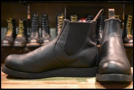 【9.5D 美品 23年】レッドウィング 3194 クラシックチェルシー サイドゴア ブラック ハーネス 黒 ブーツ redwing HOPESMORE
