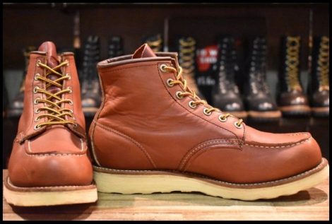 【9E 良品 07年】レッドウィング 8875 アイリッシュセッター 赤茶 オロラセット モックトゥ レースアップ ブーツ redwing HOPESMORE