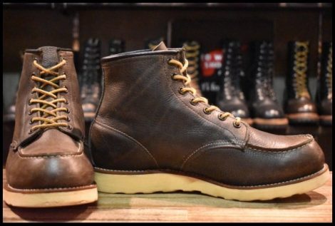 【9.5E 良品 サイド羽タグ】レッドウィング 2880 アイリッシュセッター シボ ダークブラウン モック ブーツ redwing HOPESMORE