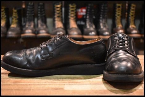 【7.5B 良品 生産国表記無し羽タグ】レッドウィング 101 ポストマン シューズ ブラック シャパラル ビンテージ ブーツ redwing HOPESMORE