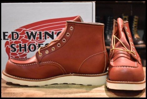 【9E 箱付 未使用 犬タグ復刻 23年】レッドウィング 8875 アイリッシュセッター 赤茶 オロラセット モックトゥ ブーツ redwing HOPESMORE