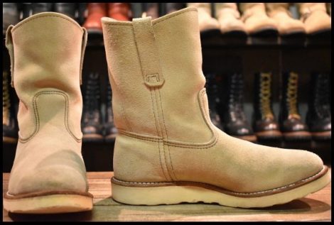 【8E 良品 07年】レッドウィング 8168 スエード ペコス ホーソーン アビレーン ラフアウト プルオン ブーツ redwing pecos HOPESMORE