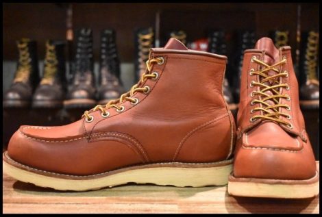【9E 良品 07年】レッドウィング 8875 アイリッシュセッター 赤茶 オロラセット モックトゥ レースアップ ブーツ redwing HOPESMORE