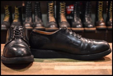 【7.5B 良品 生産国表記無し羽タグ】レッドウィング 101 ポストマン シューズ ブラック シャパラル ビンテージ ブーツ redwing HOPESMORE