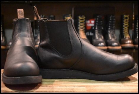 【9.5D 美品 23年】レッドウィング 3194 クラシックチェルシー サイドゴア ブラック ハーネス 黒 ブーツ redwing HOPESMORE