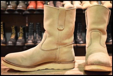 【8E 良品 07年】レッドウィング 8168 スエード ペコス ホーソーン アビレーン ラフアウト プルオン ブーツ redwing pecos HOPESMORE