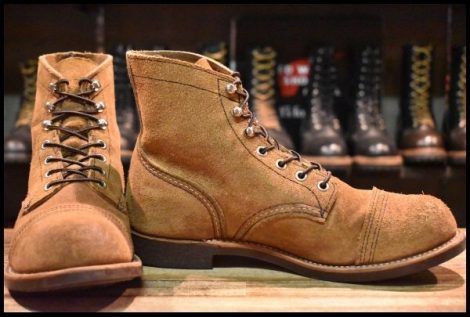 【8.5D 良品 23年】レッドウィング 8083 アイアンレンジャー ミュールスキナー ラフアウト 茶 ブラウン 8113 ブーツ redwing HOPESMORE